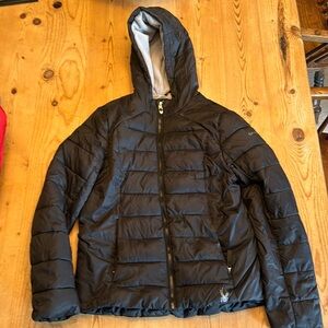 Black Spyder puffer jacket